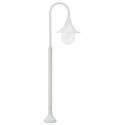 LAMPA OGRODOWA NA SŁUPKU 120CM E27 ALUMINIUM BIAŁA