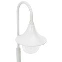 LAMPA OGRODOWA NA SŁUPKU 120CM E27 ALUMINIUM BIAŁA