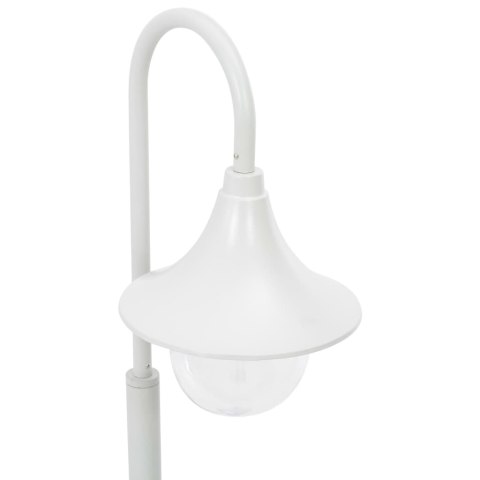 LAMPA OGRODOWA NA SŁUPKU 120CM E27 ALUMINIUM BIAŁA
