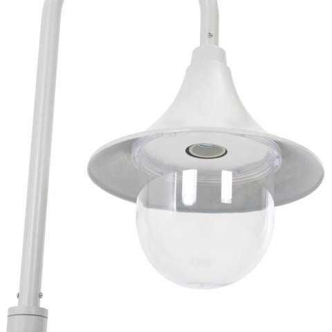LAMPA OGRODOWA NA SŁUPKU 120CM E27 ALUMINIUM BIAŁA