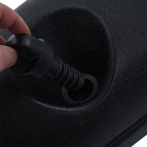 PLASTIKOWE OBCIĄŻNIKI OGRODOWE 4 SZT. PE CZARNE