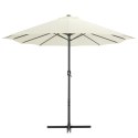PARASOL OGRODOWY NA SŁUPKU ALUMINIOWYM 460X270CM PIASKOWY