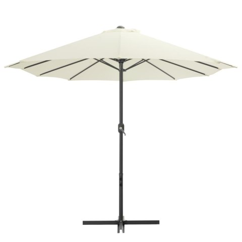 PARASOL OGRODOWY NA SŁUPKU ALUMINIOWYM 460X270CM PIASKOWY