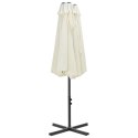 PARASOL OGRODOWY NA SŁUPKU ALUMINIOWYM 460X270CM PIASKOWY