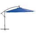PARASOL WISZĄCY Z ALUMINIOWYM SŁUPKIEM 350CM NIEBIESKI
