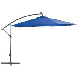 PARASOL WISZĄCY Z ALUMINIOWYM SŁUPKIEM 350CM NIEBIESKI