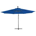 PARASOL WISZĄCY Z ALUMINIOWYM SŁUPKIEM 350CM NIEBIESKI
