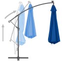 PARASOL WISZĄCY Z ALUMINIOWYM SŁUPKIEM 350CM NIEBIESKI