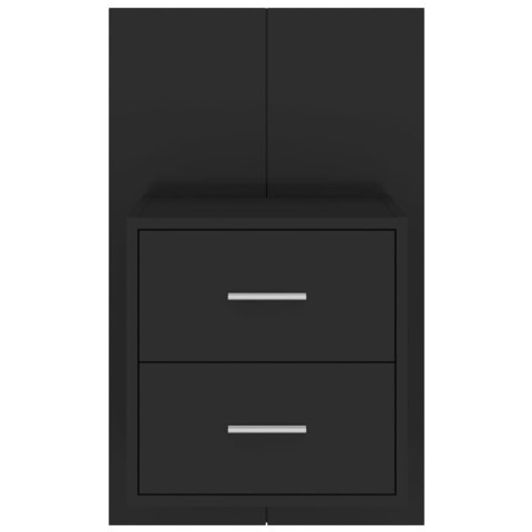 SZAFKA NOCNA ŚCIENNA CZARNA