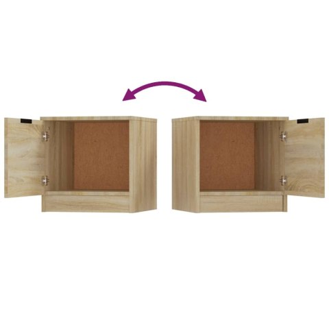 SZAFKI NOCNE 2SZT DĄB SONOMA 40X39X40CM