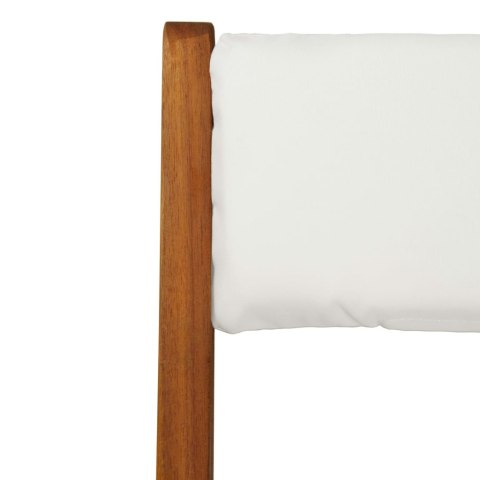 3-CZ. SKŁADANY ZESTAW BISTRO Z PODUSZKAMI LITE DREWNO AKACJOWE