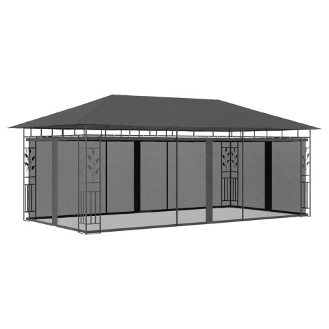 ALTANA OGRODOWA Z MOSKITIERĄ 6X3X2,73M ANTRACYTOWA