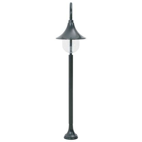 LAMPA OGRODOWA NA SŁUPKU 120CM E27 ALUMINIUM CIEMNOZIELONE