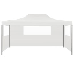 ROZKŁADANY NAMIOT IMPREZOWY Z 3 ŚCIANKAMI 3X45M BIAŁY