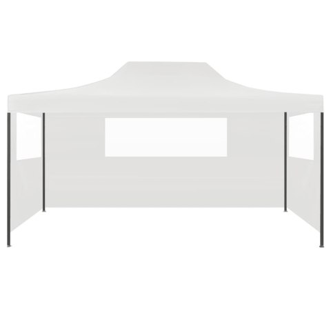 ROZKŁADANY NAMIOT IMPREZOWY Z 3 ŚCIANKAMI 3X45M BIAŁY