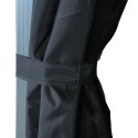 ALTANA OGRODOWA Z ZASŁONAMI 300X300CM ANTRACYTOWA ALUMINIUM