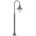 LAMPA OGRODOWA NA SŁUPKU 120CM E27 ALUMINIUM KOLOR BRĄZU