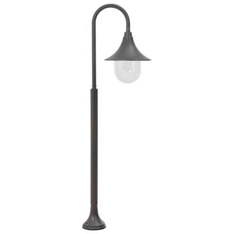 LAMPA OGRODOWA NA SŁUPKU 120CM E27 ALUMINIUM KOLOR BRĄZU