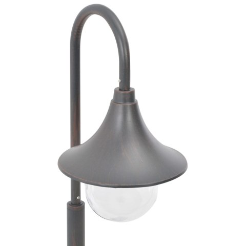 LAMPA OGRODOWA NA SŁUPKU 120CM E27 ALUMINIUM KOLOR BRĄZU