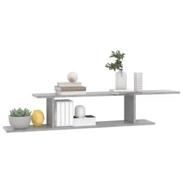 WISZĄCA SZAFKA POD TV SZARY BETON 125X18X23CM