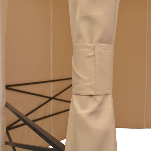 NAMIOT OGRODOWY Z ZASŁONAMI SZEŚCIOKĄTNY 360X265CM