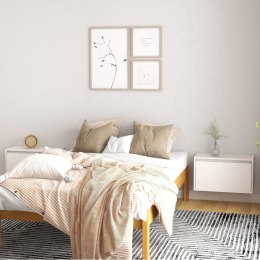 SZAFKI ŚCIENNE 2 SZT BIAŁE 60X30X35CM DREWNO SOSNOWE