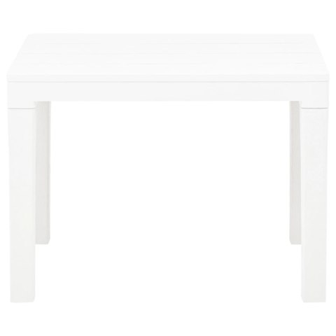 ŁAWKI OGRODOWE 2SZT BIAŁE PLASTIKOWE