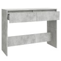 STOLIK KONSOLOWY SZARY BETON 100X35X76,5CM