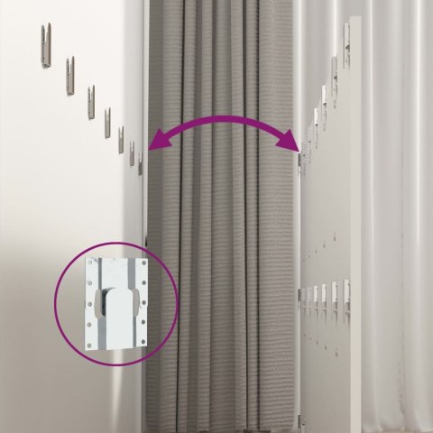 ZAGŁÓWEK ŁÓŻKA ŚCIENNY BIAŁY 240X15X80CM