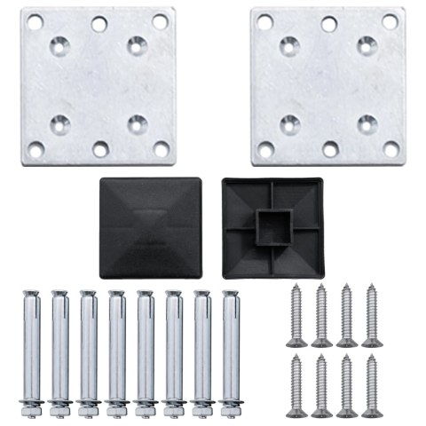 OGRODZENIE OGRODOWE WPC 180X105CM SZARE