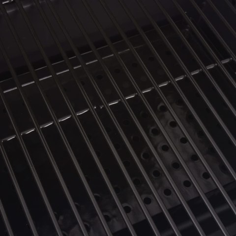 GRILL WĘGLOWY Z WĘDZARNIĄ I DOLNĄ PÓŁKĄ CZARNY