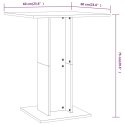 STOLIK BISTRO CZARNY 60X60X75CM