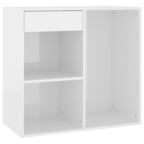 SZAFKA NA KOSMETYKI BIAŁA POŁYSK 80X40X75CM