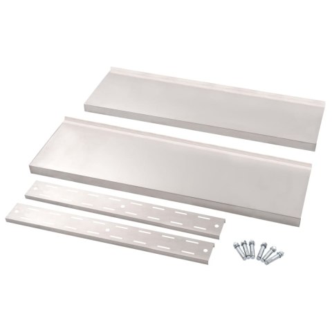 2-POZIOMOWA PÓŁKA WISZĄCA STAL NIERDZEWNA 100X30CM