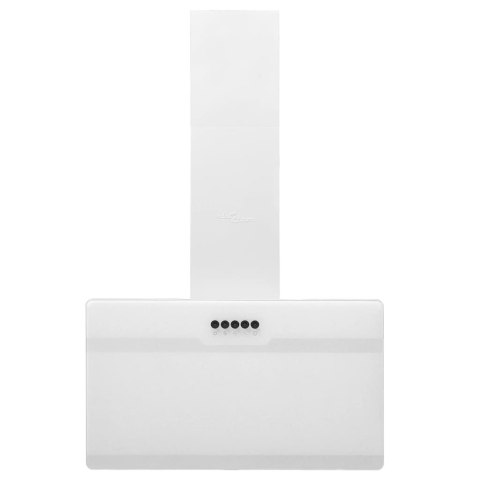 ŚCIENNY OKAP KUCHENNY 60CM STAL I HARTOWANE SZKŁO BIAŁY