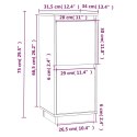 SZAFKI 2SZT 315X34X75CM DREWNO SOSNOWE