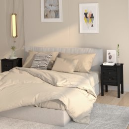 SZAFKI NOCNE 2SZT CZARNY 40X35X61,5CM DREWNO SOSNOWE