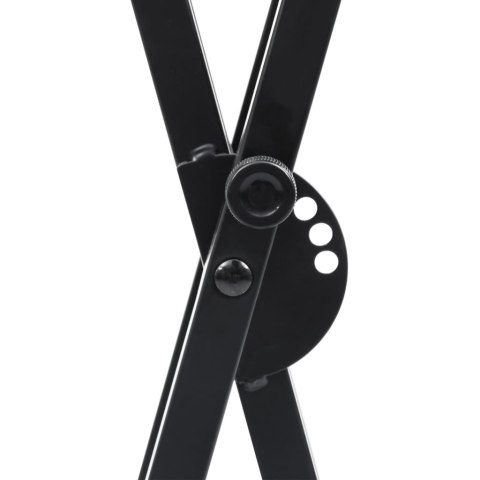 STATYW POD KEYBOARD Z PODWÓJNĄ RAMĄ I TABORETEM CZARNY