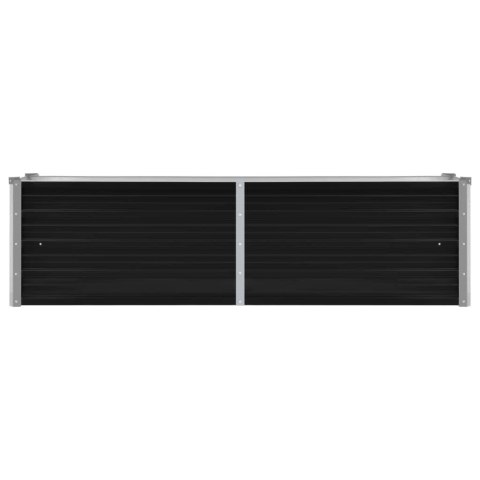 PODWYŻSZONA DONICA ANTRACYT 160X40X45CM GALWANIZOWANA STAL