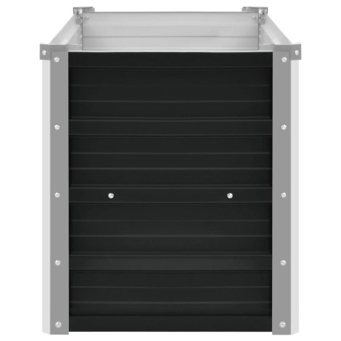 PODWYŻSZONA DONICA ANTRACYT 160X40X45CM GALWANIZOWANA STAL