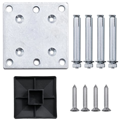 PANEL OGRODZENIOWY WPC 95X(105-180)CM SZARY