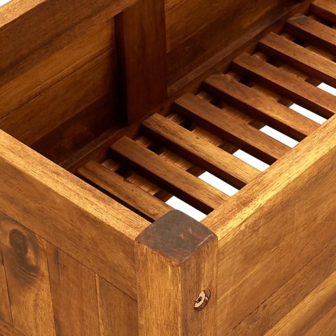 PODWYŻSZONA DONICA OGRODOWA DREWNO AKACJOWE 100X30X25CM