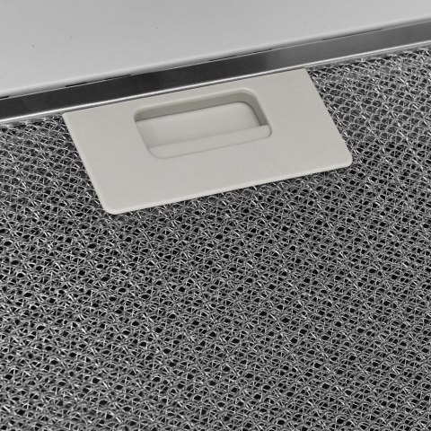 ŚCIENNY OKAP KUCHENNY 90CM STAL I HARTOWANE SZKŁO BIAŁY