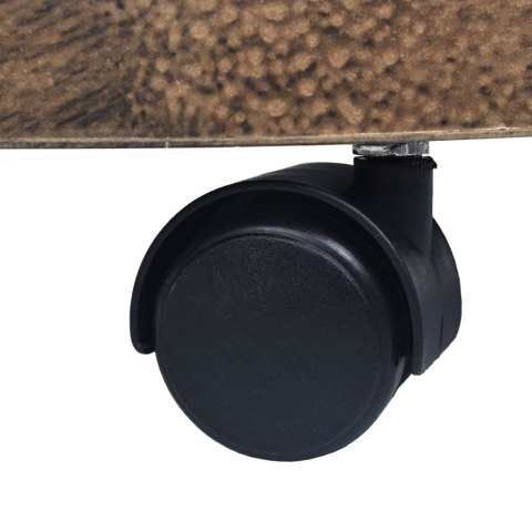 STOJAKI NA KÓŁKACH POD DONICE 6SZT BRĄZ 30CM PLASTIK