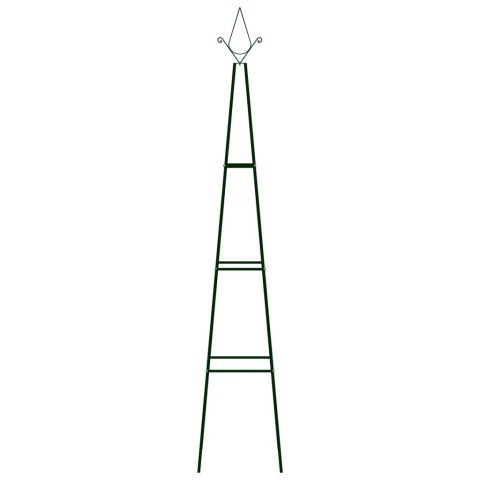 STOJAKI NA PNĄCZA 2SZT CIEMNOZIELONE 35X35X195CM ŻELAZNE