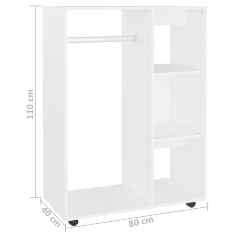 SZAFKA GARDEROBIANA BIAŁA 80X40X110CM