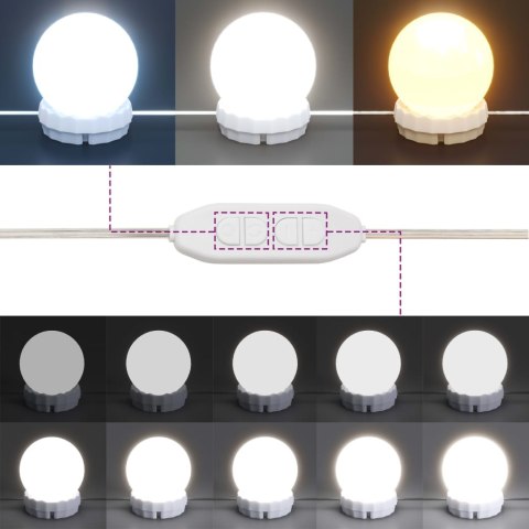 TOALETKA Z OŚWIETLENIEM LED BETONOWA SZAROŚĆ 60X40X140CM