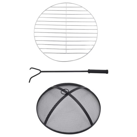 MOZAIKOWE PALENISKO ZE STOLIKIEM TERAKOTA 68CM CERAMIKA