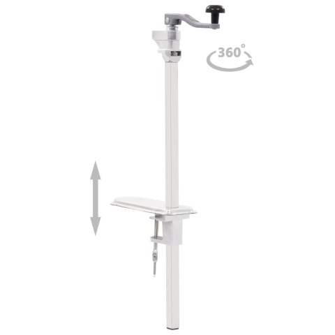 OTWIERACZ DO PUSZEK SREBRNY 70CM ALUMINIUM STAL NIERDZEWNA