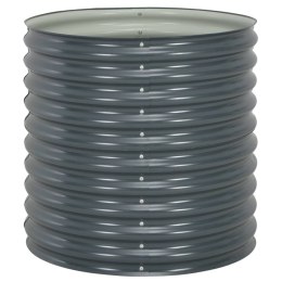 PODWYŻSZONA DONICA Z GALWANIZOWANEJ STALI 80X80X81CMSZARA